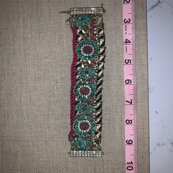 🎈Chunky jeweled statement bracelet - Picture 4 of 6